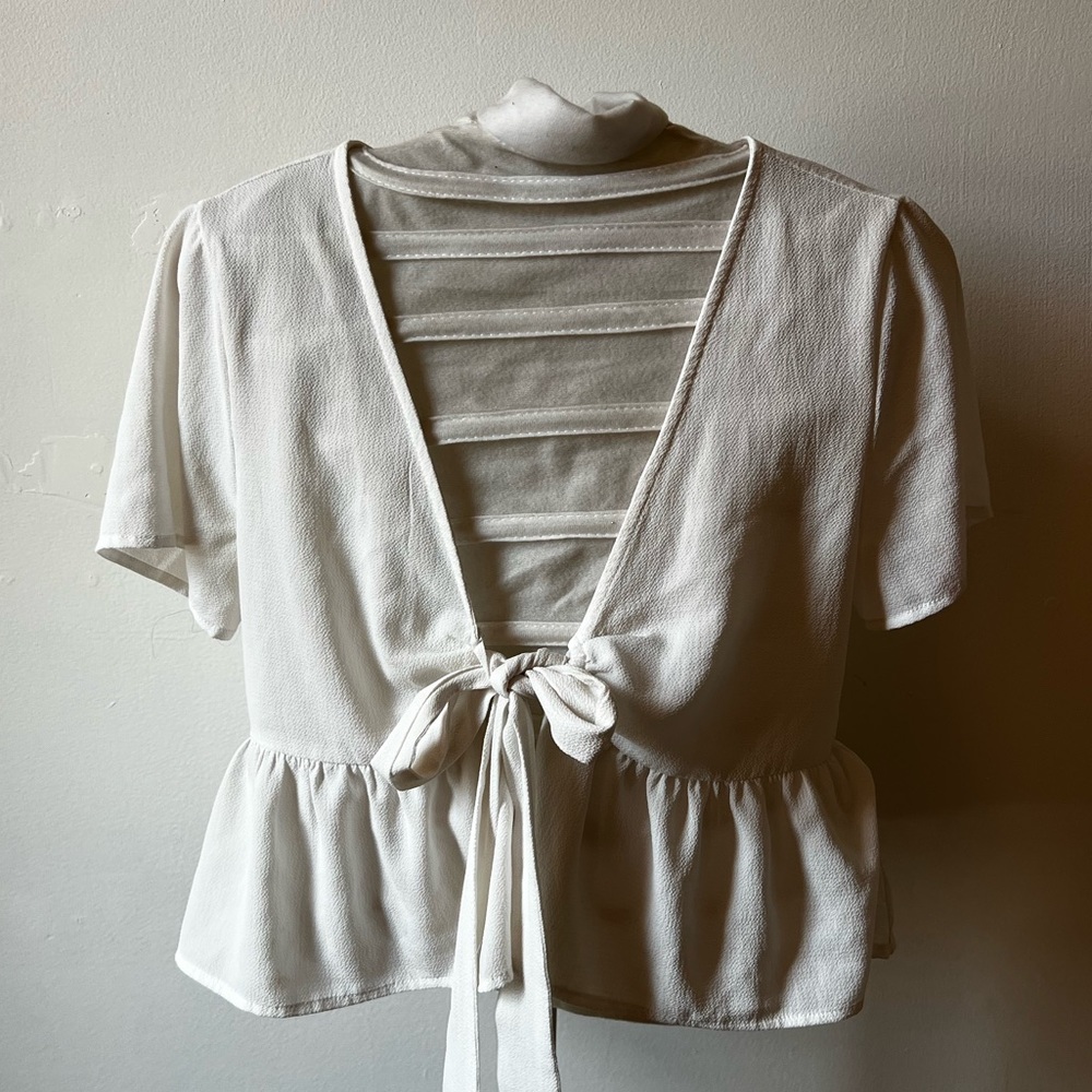 White tie shirt
